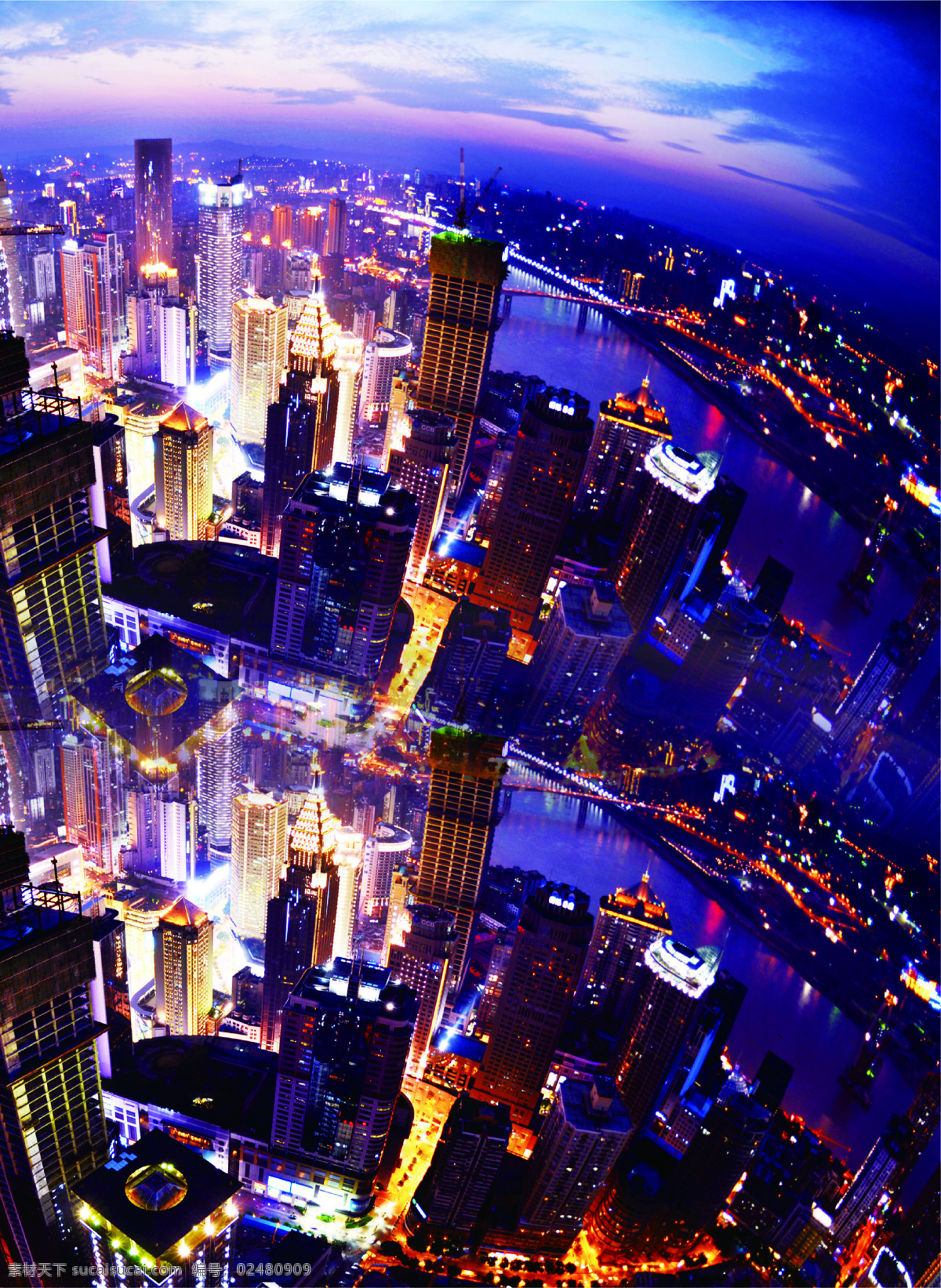 建筑 高楼大厦 都市夜景 黑色