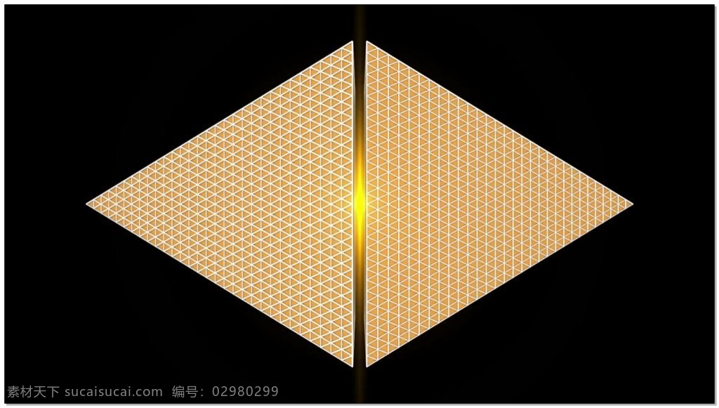 对称 三角 体 运动 视频 三角体 旋转 平面 立体 视觉 视频素材 动态视频素材