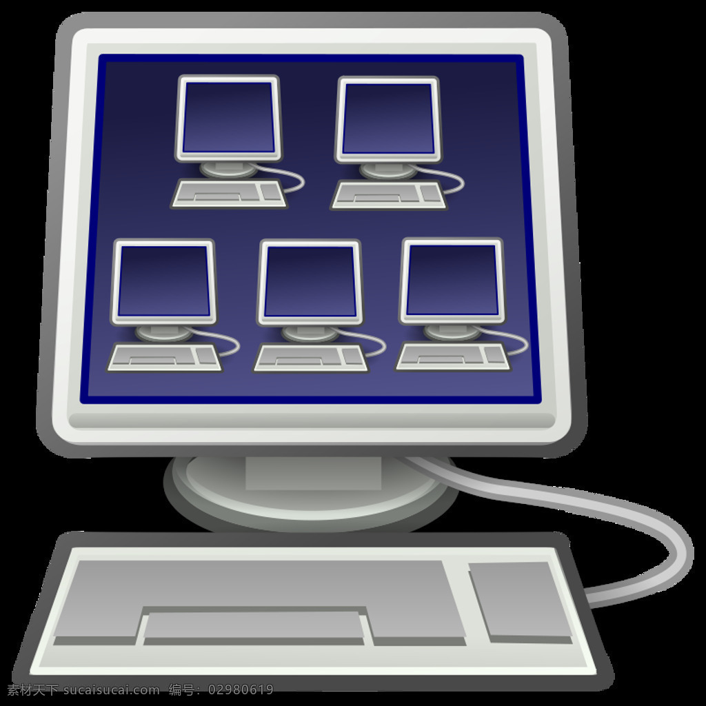 虚拟 机 虚拟化 图标 电缆 监控 键盘 蓝色的 探戈 个人 计算机 巡逻车 电脑类 灰色的 硬件 管理程序