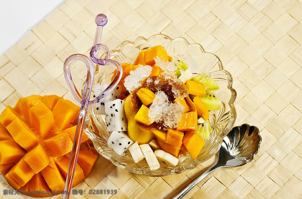水果布丁 布丁 水果 火龙谷 芒果 甜品 餐饮美食