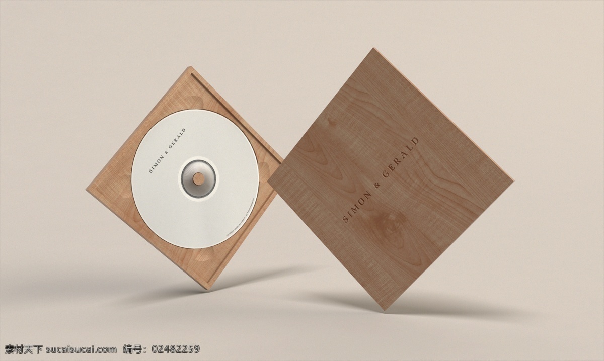 原木cd logo 样机 贴图 原木 cd logo样机 logo贴图 木质 分层
