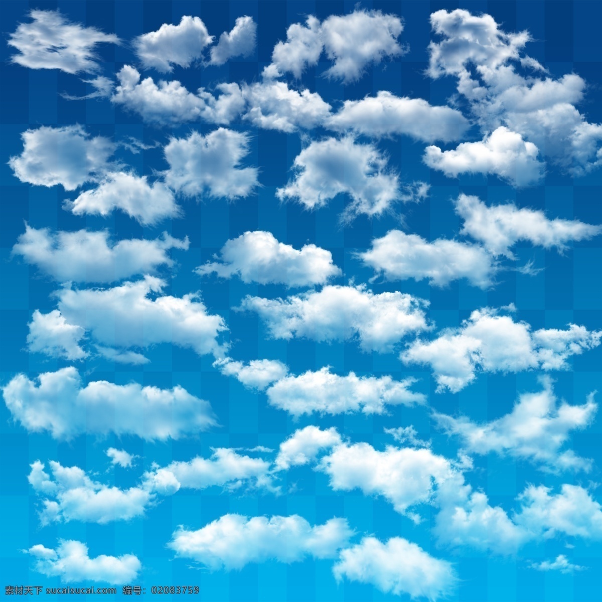 云彩素材 蓝天白云 云朵 云 分层