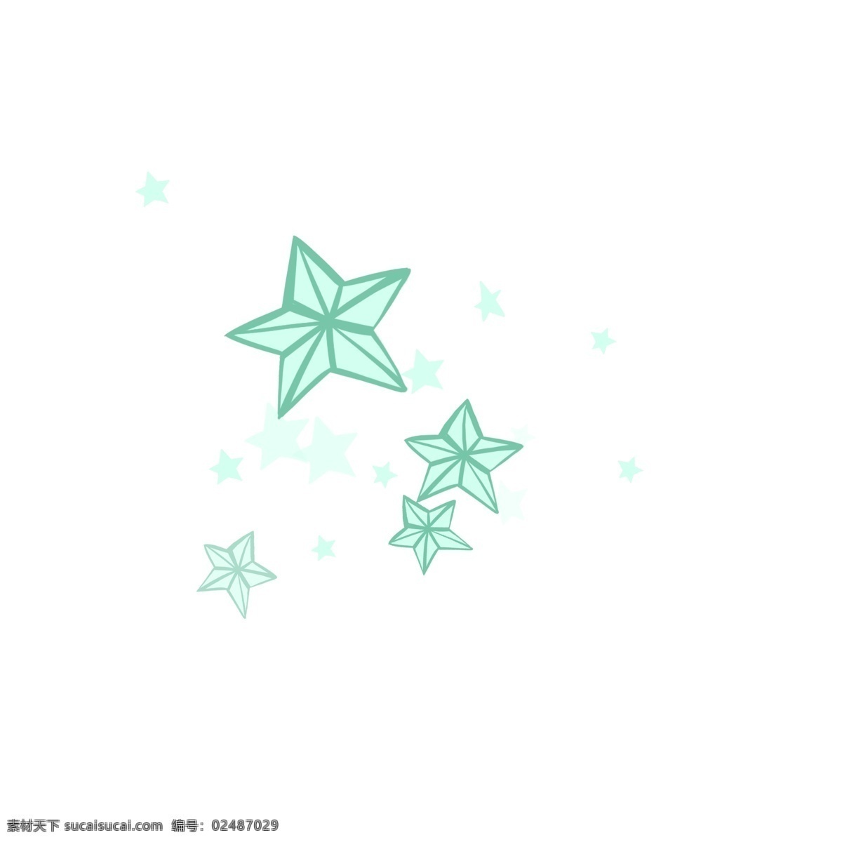 蓝色 晶体 小星星 手绘 原创 透明 底 免 抠 蓝色小星星 水晶 星星 闪 亮晶晶 璀璨 卡通 透明底 免抠 多棱角星星