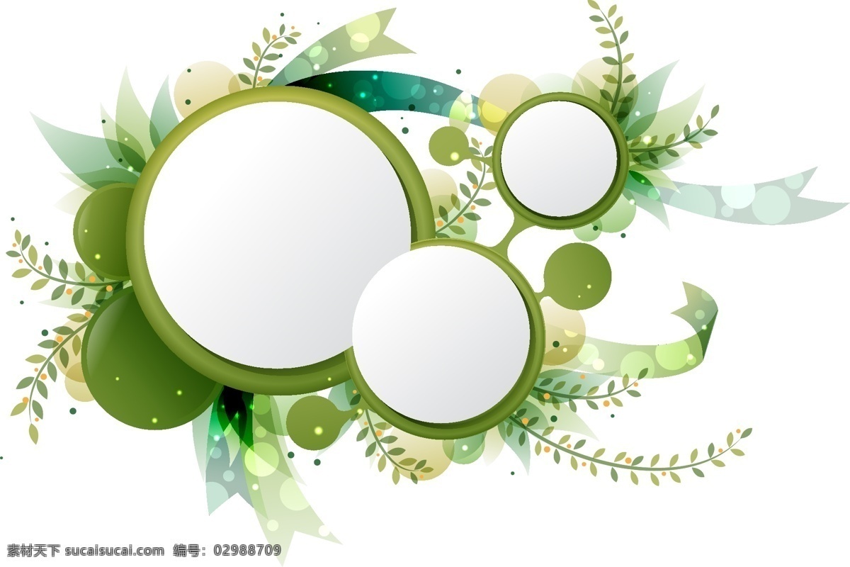 卡通 绿色 装饰 边框 背景 卡通背景 绿色边框 装饰边框 植物 绿色植物 装饰植物