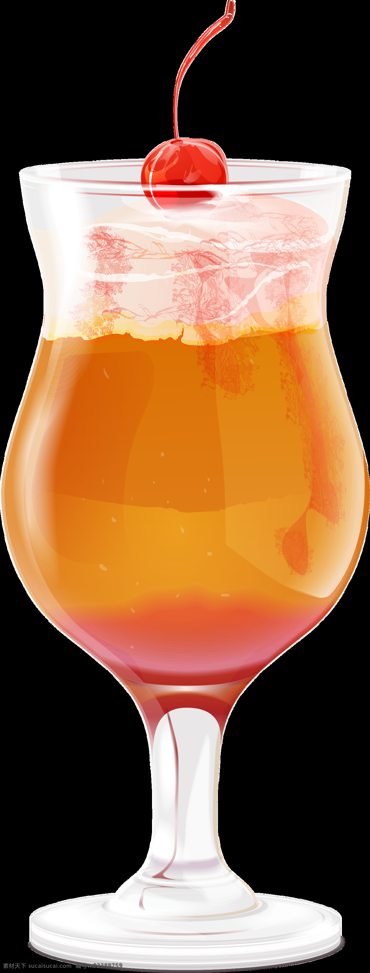 冰凉 夏日 清爽 橙汁 透明 饮料 冰块 玻璃杯 橙色 免扣素材 透明素材 樱桃 装饰图片