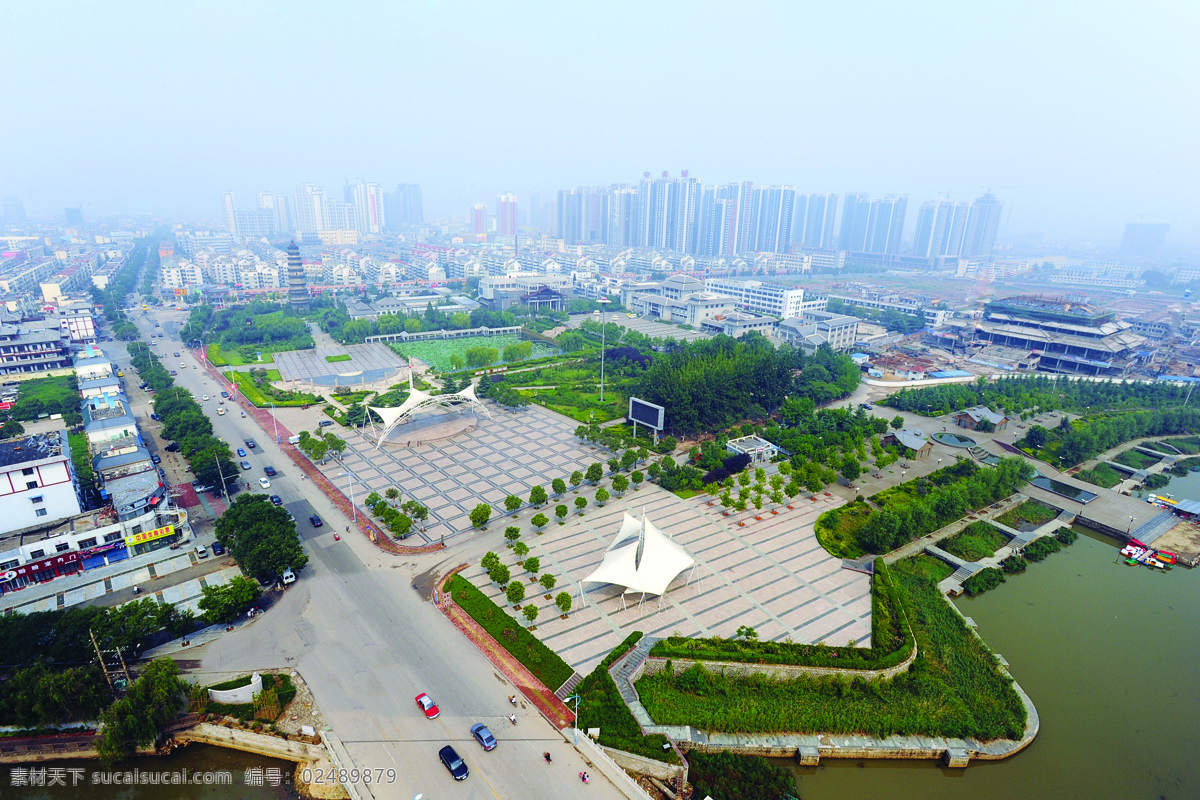 滕州龙泉广场 滕州 龙泉广场 龙泉 鸟瞰图 滕州图片 滕州鸟瞰图 自然景观