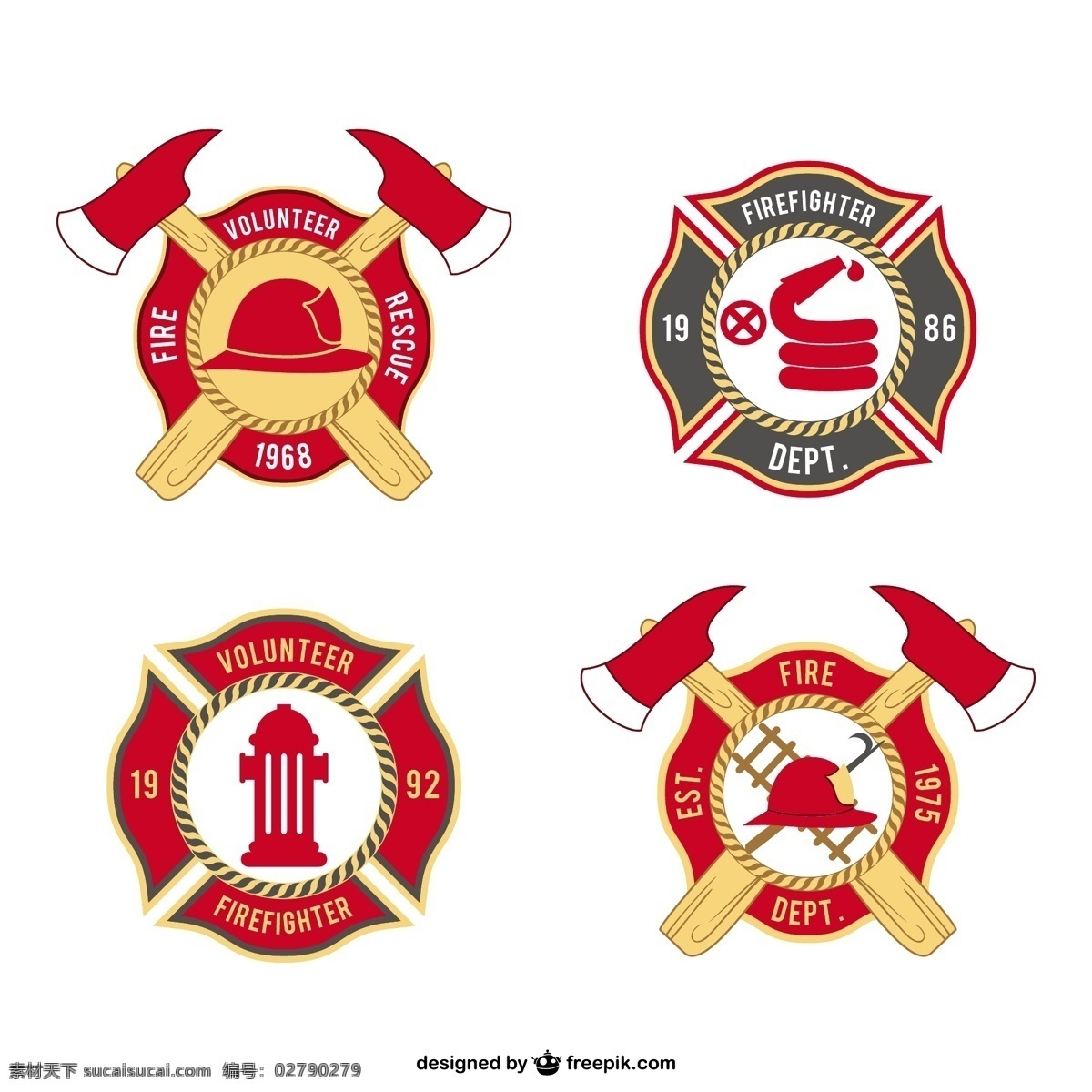 消防队员 徽章 包 标签 火 消防员 消防员包 白色