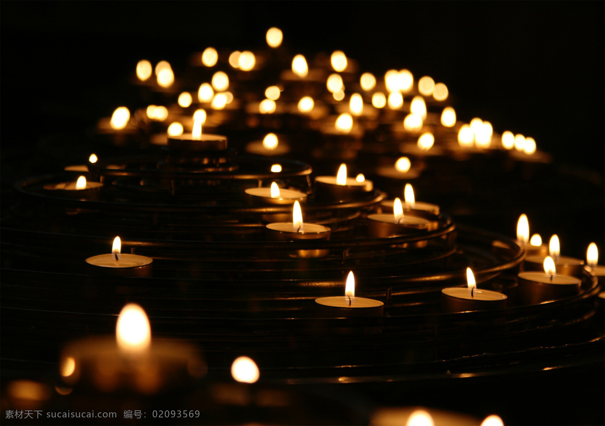 蜡烛 烛光 烛火 灯烛 壁纸 黑色