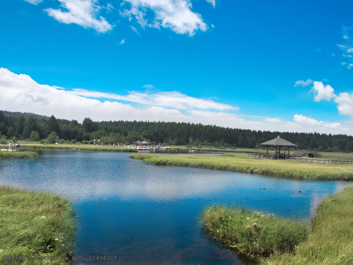 塞罕坝 七星 湖 风景 七星湖风景 坝上 湖水 水面 湖泊 倒影 草地 草场 草原 天空 蓝天 白云 风景图 自然景观 自然风景