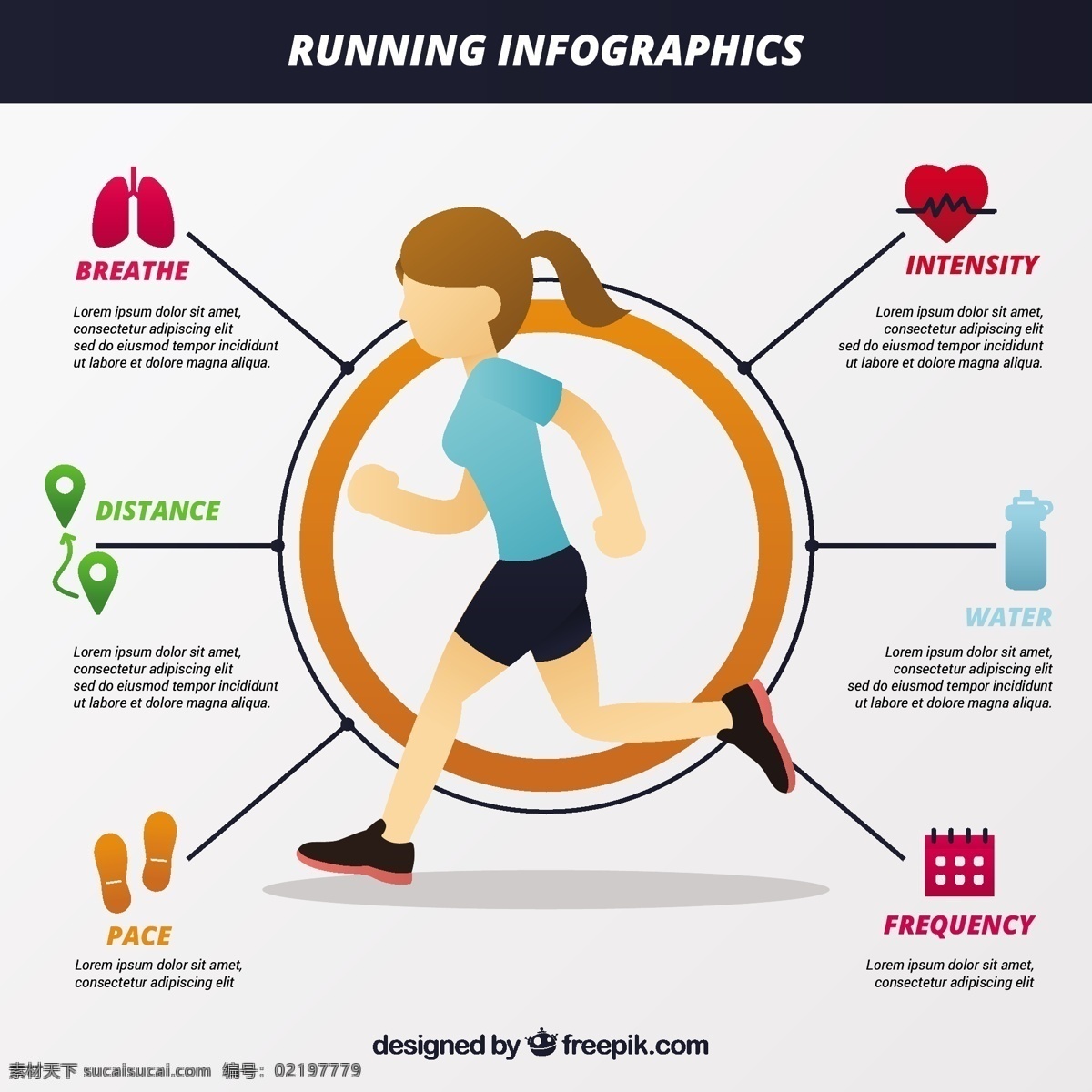 图表 元素 女孩 模板 运动 健身 健康 营销 图 体育 跑 过程中 信息图表模板 数据元素 信息 健康信息