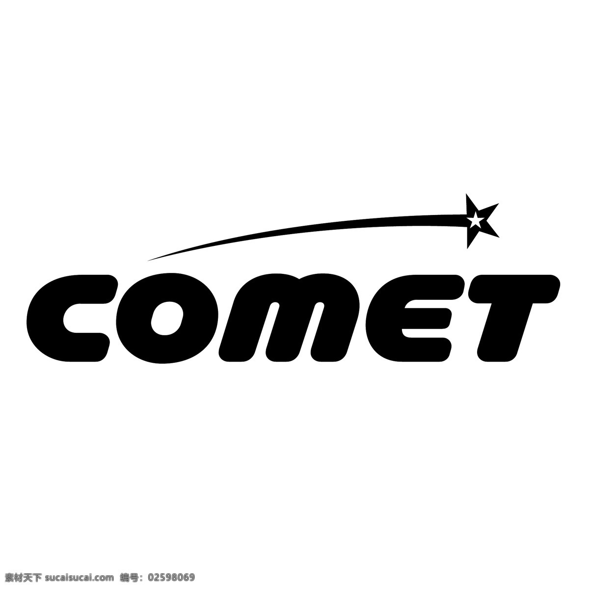 彗星 彗星的标识 标识为免费 白色