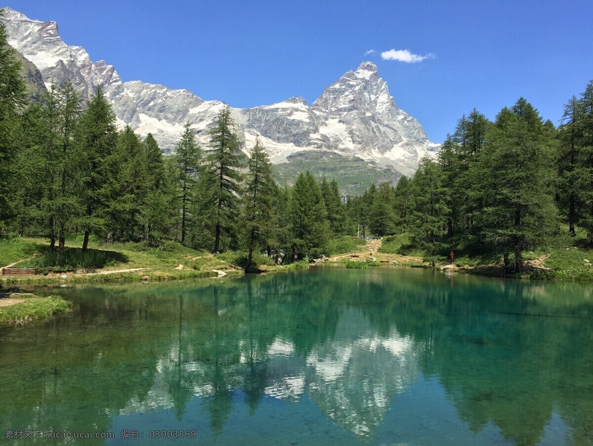阿尔卑斯 高山 湖泊 阿尔卑斯山 山脉 山顶 远山 湖水 湖面 水面 湖泊风景 湖泊景观 自然风景 自然景观
