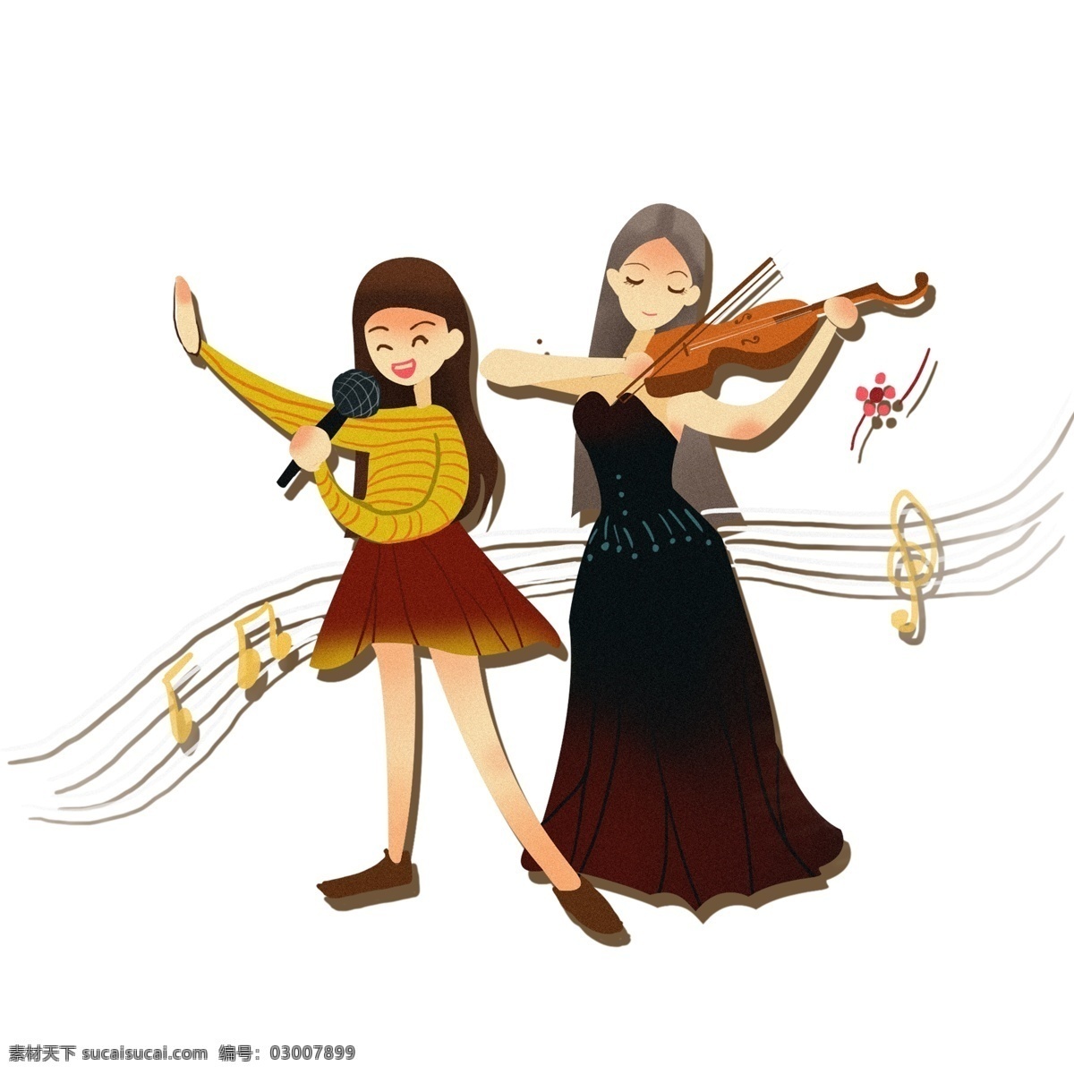 拉小提琴的女孩素材-拉小提琴的女孩图片素材下载-觅知网