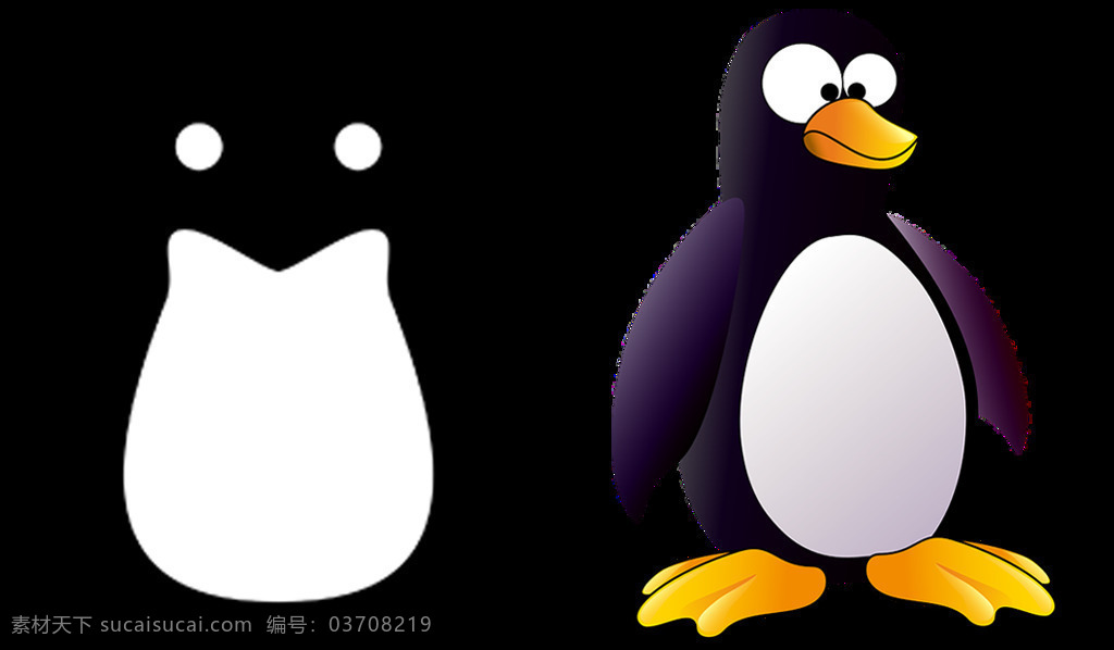 手绘 企鹅 标志 免 抠 透明 图 层 企鹅图片 linux 操作系统 图标 logo 手绘企鹅 卡通企鹅