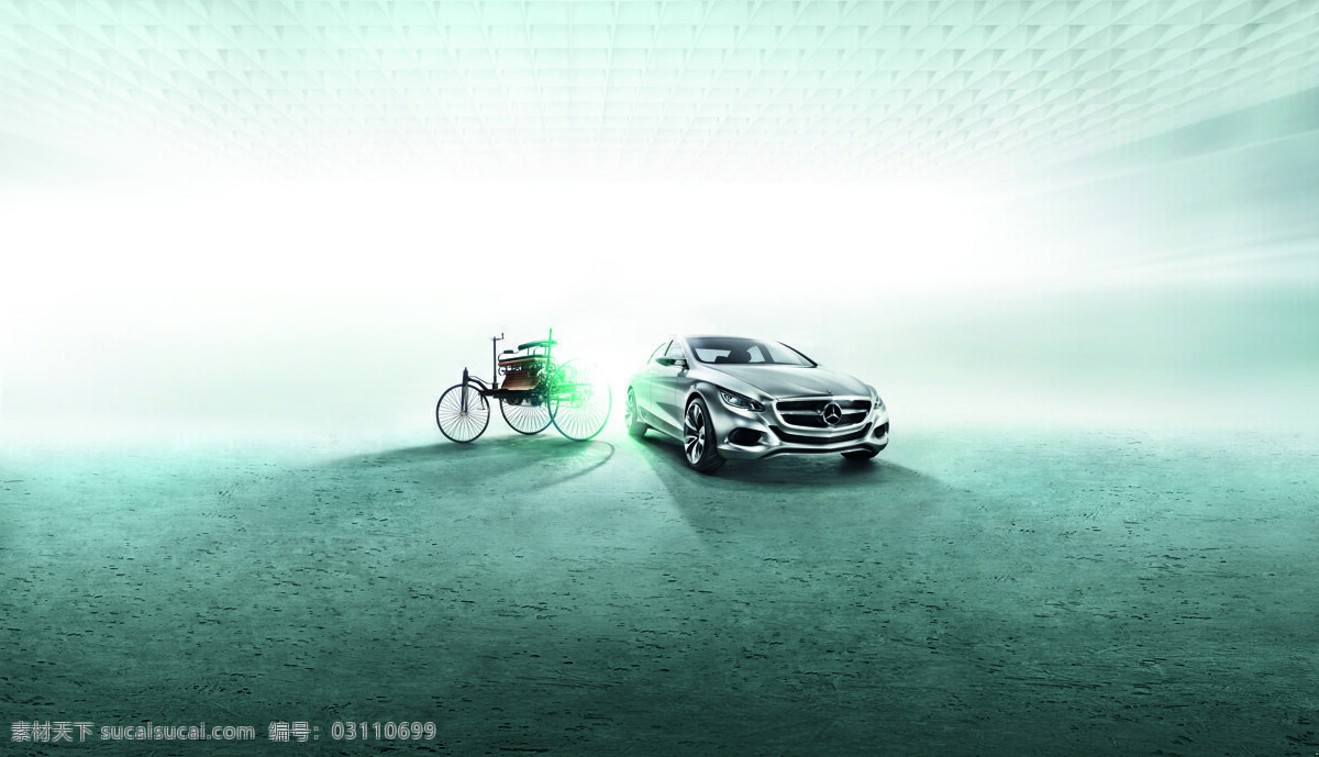 奔驰 历史图片 过去 未来 奔驰历史 未来汽车 三轮车 电动汽车 氢氧燃料 交通工具 现代科技