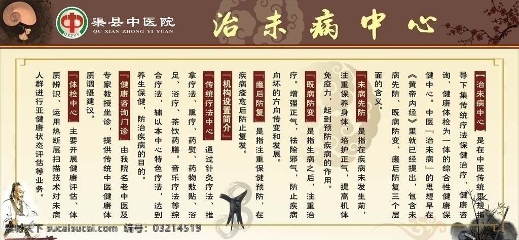 中医展板 治未病中心 灵芝 中医 展板模板 矢量