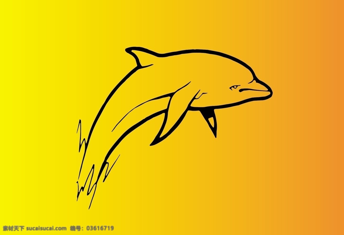 跳动 海豚 跳动的海豚 动感的海豚 矢量图 其他矢量图