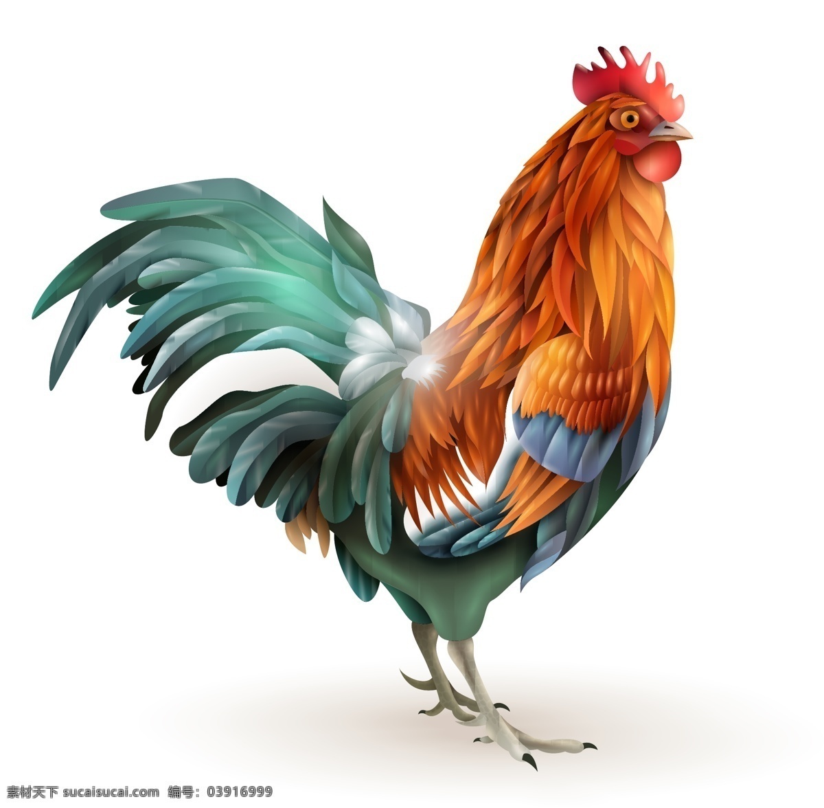 公鸡矢量素材 公鸡矢量 公鸡素材 公鸡 鸡 家禽 共享设计矢量 生物世界 家禽家畜