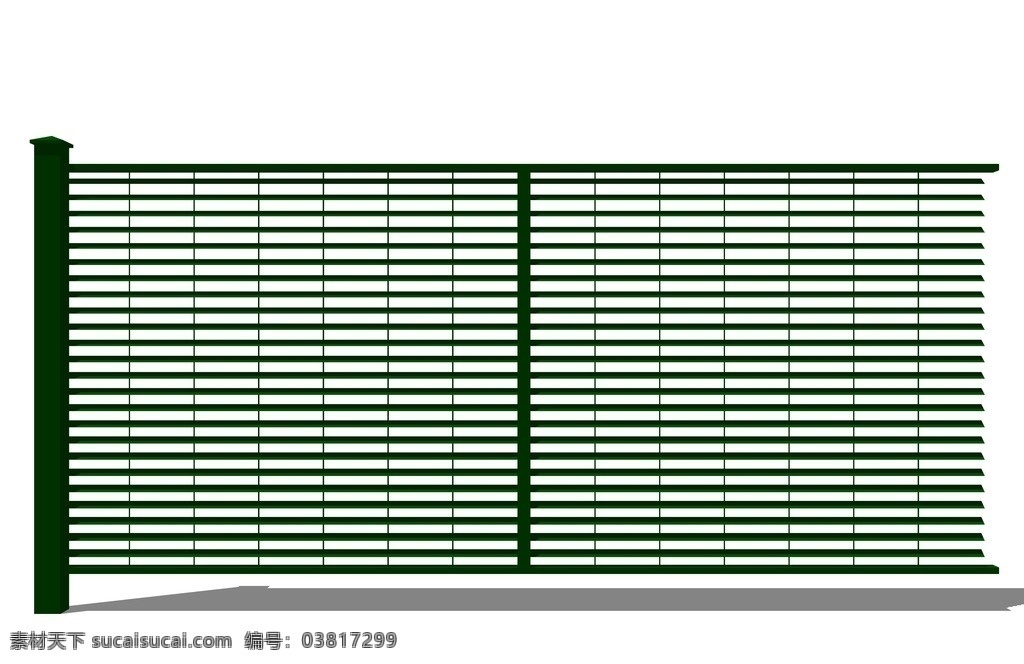 su围栏模型 su栅栏模型 su围墙模型 铁艺围栏 围墙设计 别墅设计 小区设计 su建筑 环境设计 园林设计 skp