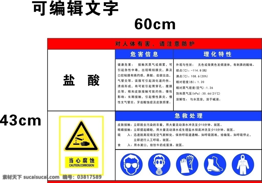 盐酸 当心中毒 对人体有害 注意防护 应急处理 理化特性 分层素材 制度