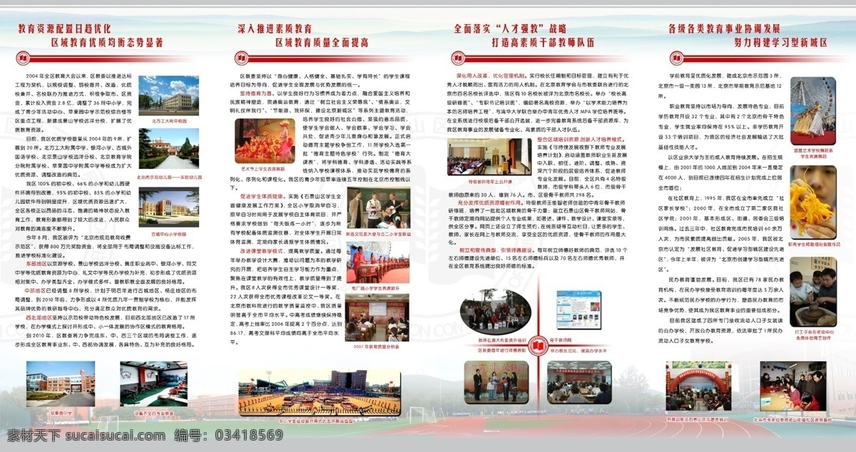 dm宣传单 封面 广告设计模板 画册 四折页 源文件 源文件库 教育事业折页 折页 展板模板 其他画册封面