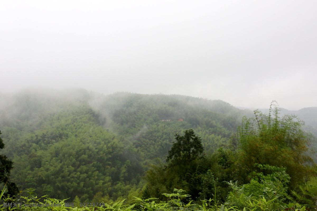 山雾缭绕 大山 深山 烟雾 云海 山间 大自然 自然景观 山水风景
