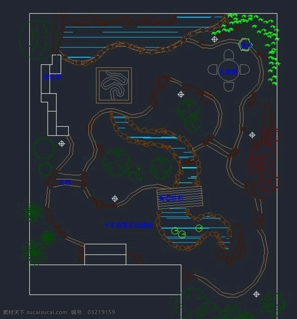 绿化 cad造型 cad素材 建筑cad 造型 雕刻设计 艺术设计 环境设计 景观设计 dwg
