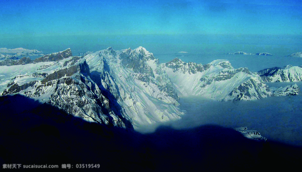 阿尔卑斯山 雪 阿尔卑斯 风景画 风景名胜 蓝天 雪山 自然景观 家居装饰素材 山水风景画