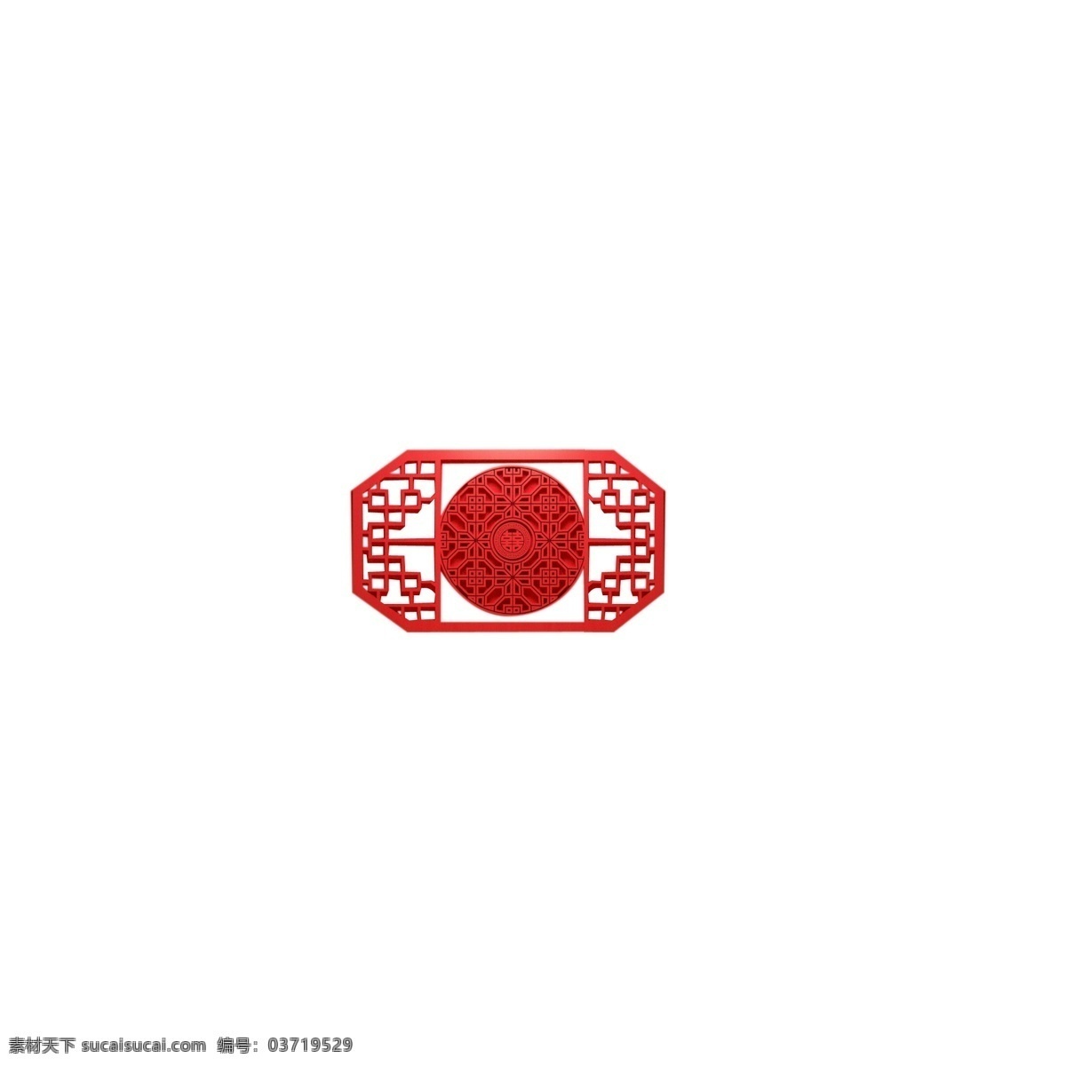 红色 创意 古典 窗户 元素 纹理 边框 卡通插画 花朵 春节 节日 打折 优惠 促销 中国传统 花纹