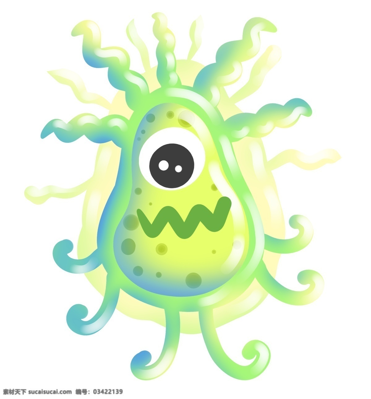 可爱 的卡 通 细菌 插画 可爱的细菌 卡通细菌 病菌 医疗 病毒 微生物 健康 医学 科学 血清 葡萄球菌