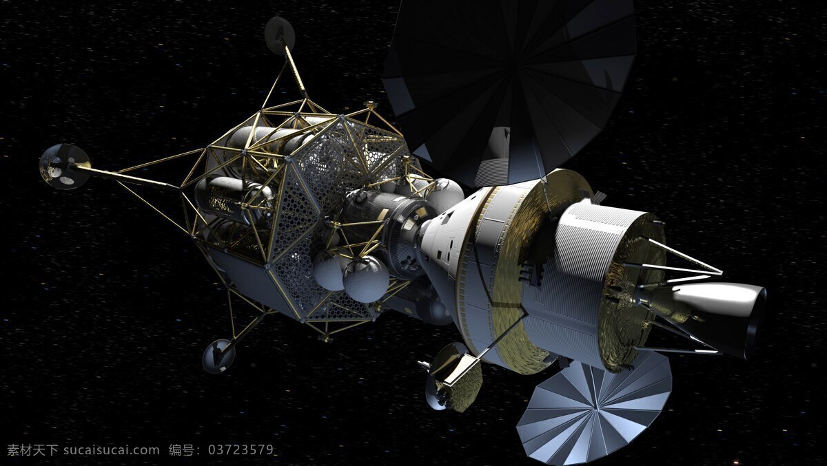 科学研究 美国 太空 太阳能电池板 现代科技 宇宙 载人 航天 模拟 登月 载人航天 登月舱 对接 飞行器 模拟登月 矢量图 日常生活