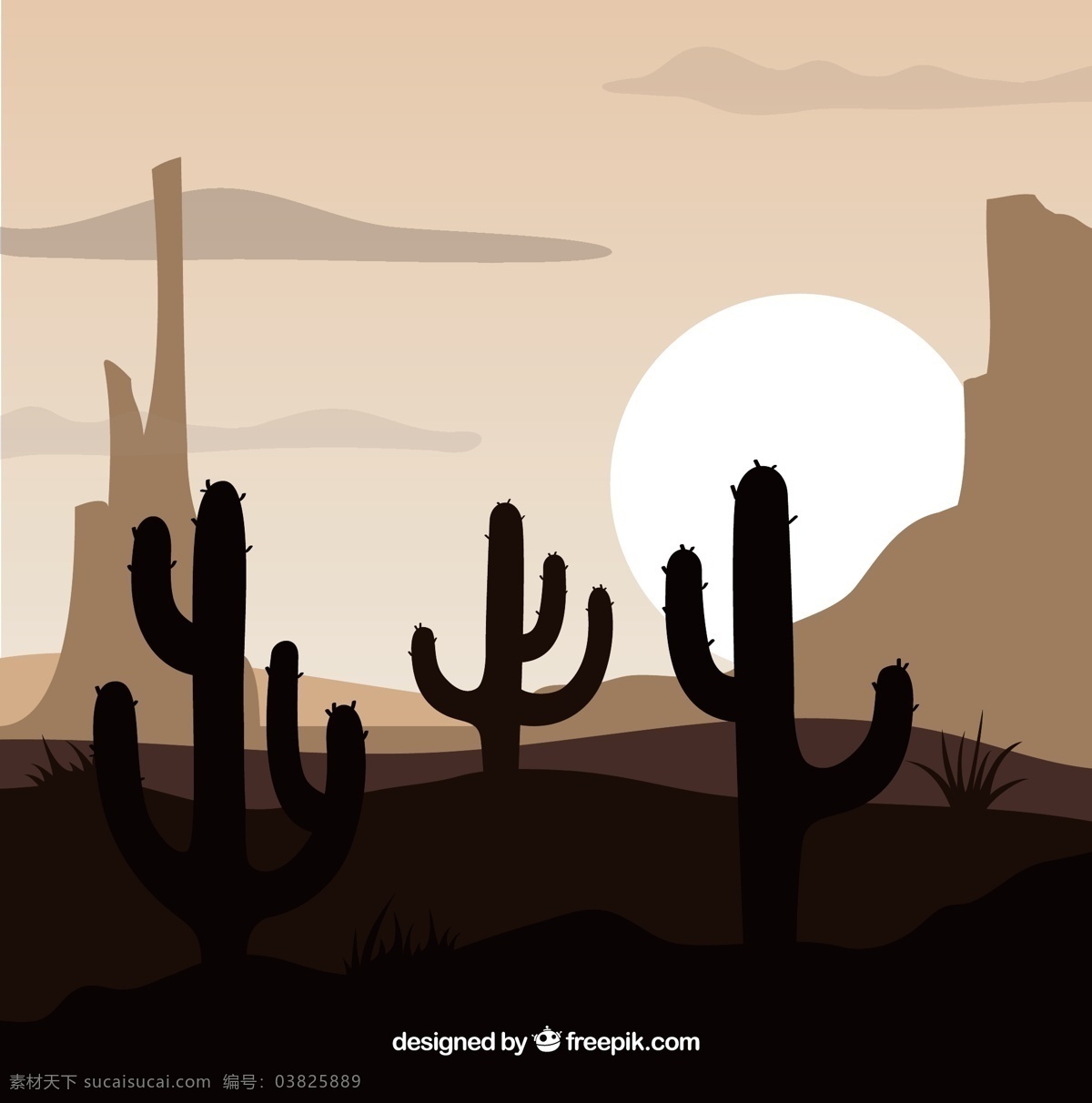 西方 背景 仙人掌 自然 山 太阳 风景 剪影 岩石 墨西哥 自然背景 山脉 日落 沙漠 户外 西部 场景 野生 狂野西部