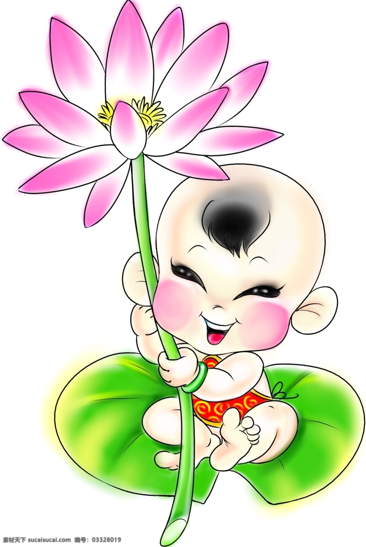 荷花 童子 模板 苫 psd源文件 文件 源文件