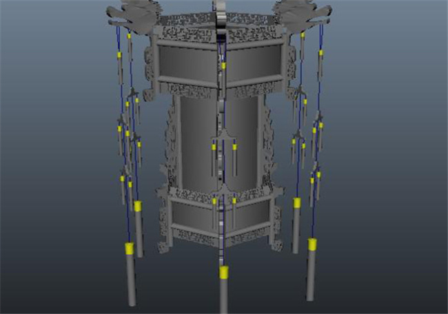 龙头 灯笼 游戏 模型 灯笼游戏模块 装饰 古式 灯 网游 3d模型素材 游戏cg模型