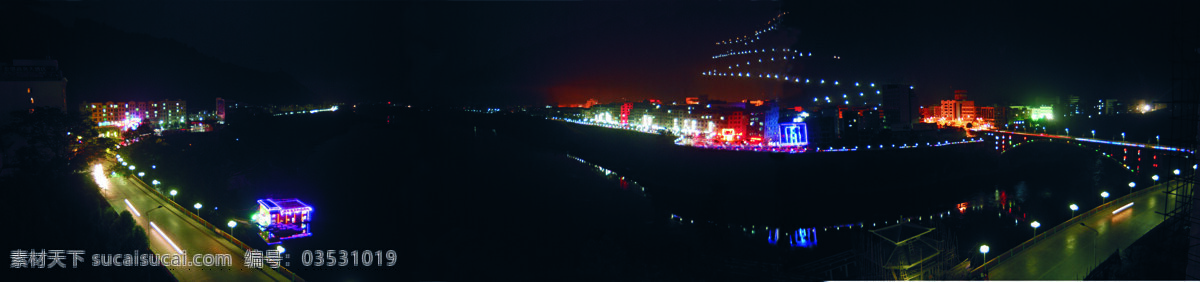 天峨 县城 夜景 大桥 凉亭 旅游摄影 霓虹灯 自然风景 天峨县城夜景 天峨县 红水河 家居装饰素材 灯饰素材