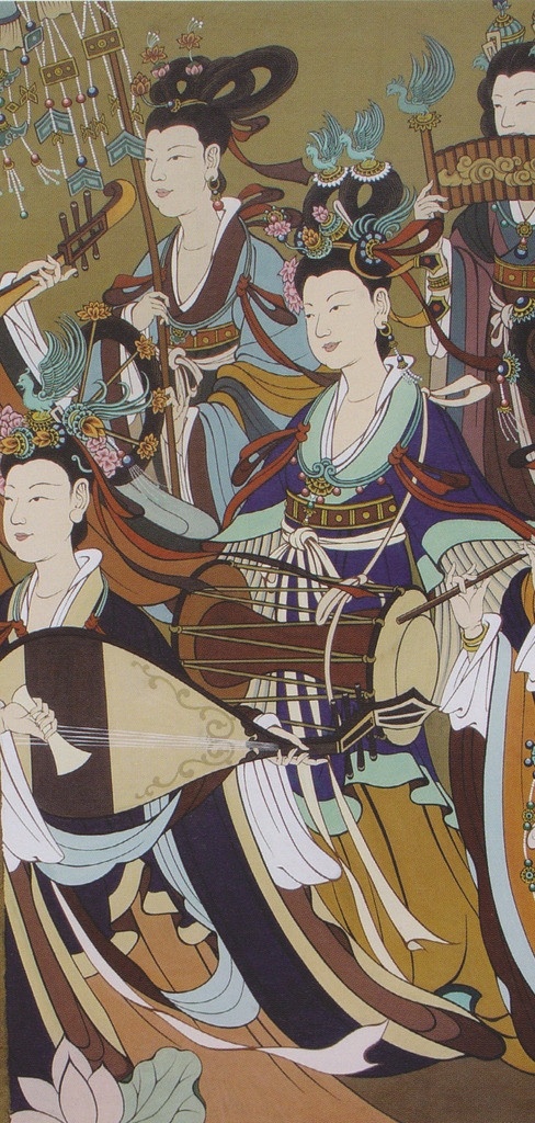 奏乐图 法海寺壁画 重彩工笔画 壁画 古建筑壁画 古典人物画 道教神像 国画人物 人物画 高清人物画 绘画 古典 重彩 扫描 稿 绘画书法 文化艺术