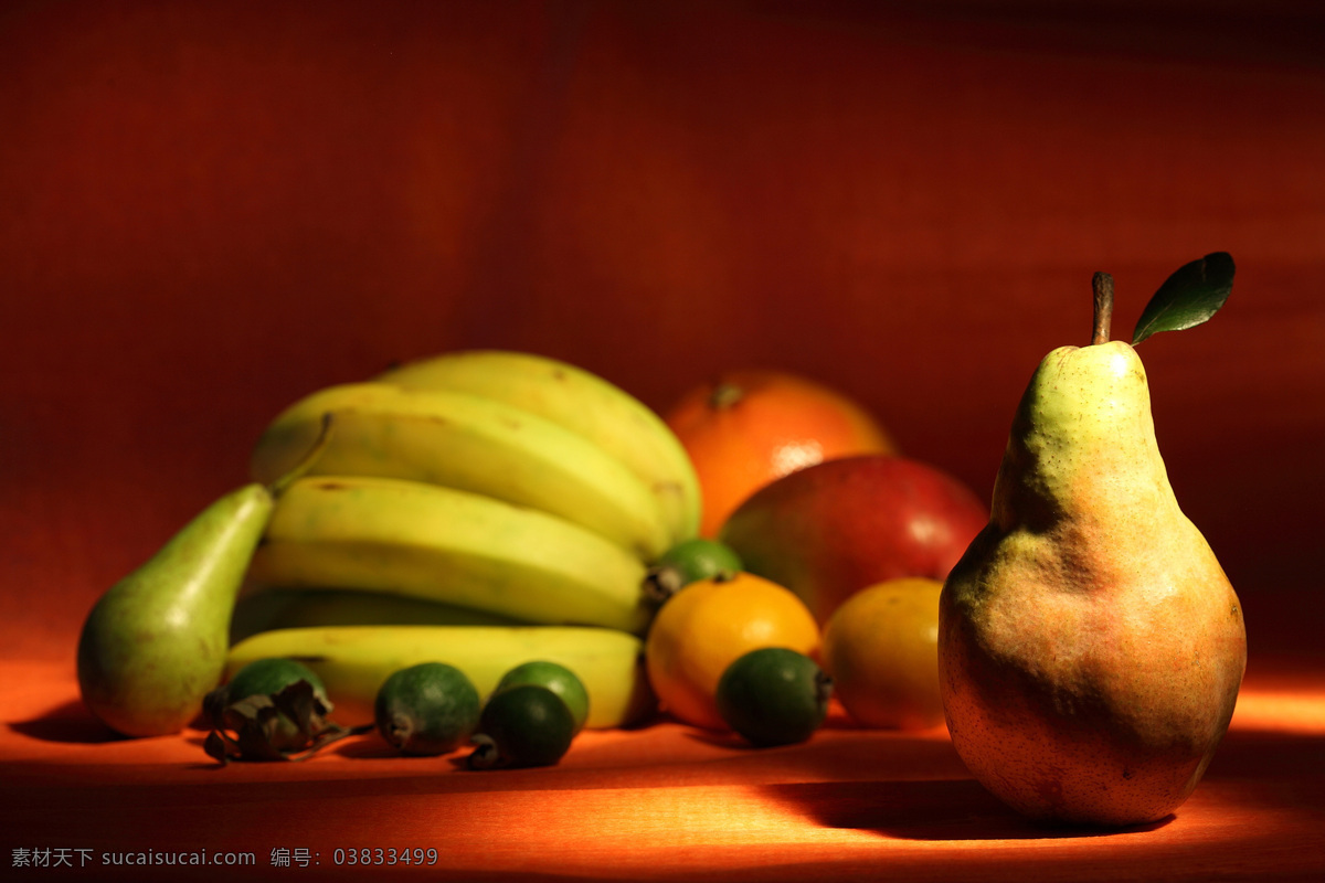 各种 水果 各种水果摄影 梨 香蕉 橙子 美味 水果图片 餐饮美食