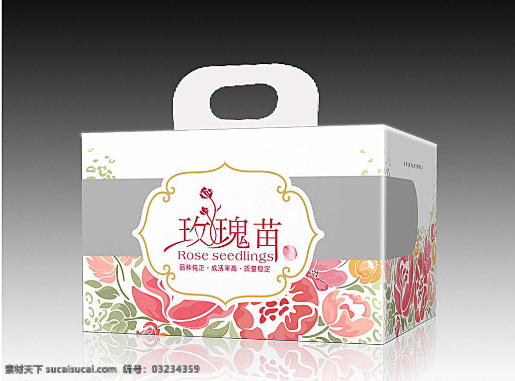 盒子 展开 分层 图 玫瑰 花 包装 精品包装 包装设计 花纹 花瓣 玫瑰苗 失量花 白色