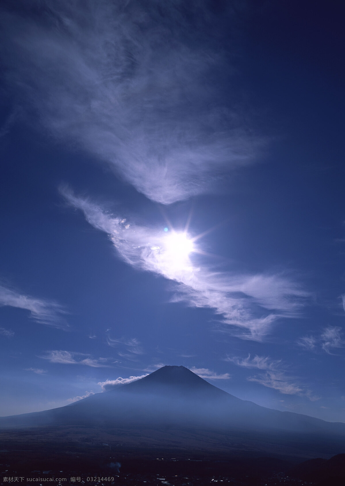 富士山 日本 雪山 旅游 国外旅游 37樱花 自然景观 自然风景 蓝色