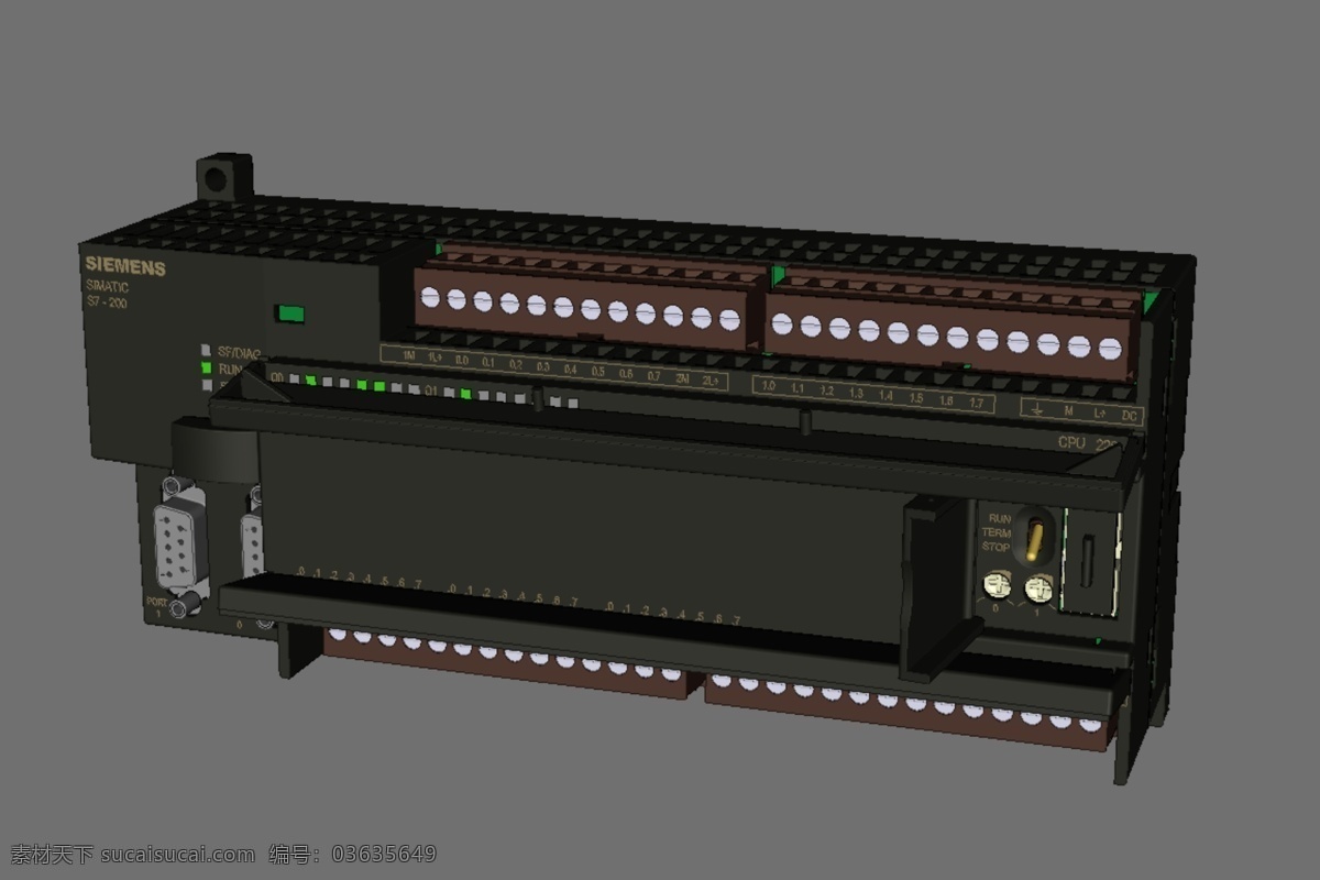 cpu226 西门子 s7200 西门子s7 plc 3d模型素材 其他3d模型