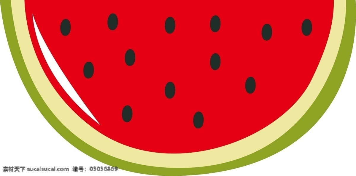 原创 手绘 西瓜 插画 图 水果 红色西瓜 新鲜水果 美食
