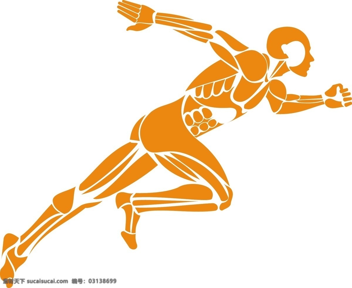 田径运动 人物 花纹素材 矢量人物 舞动 运动 肌肉组织 矢量图 其他矢量图