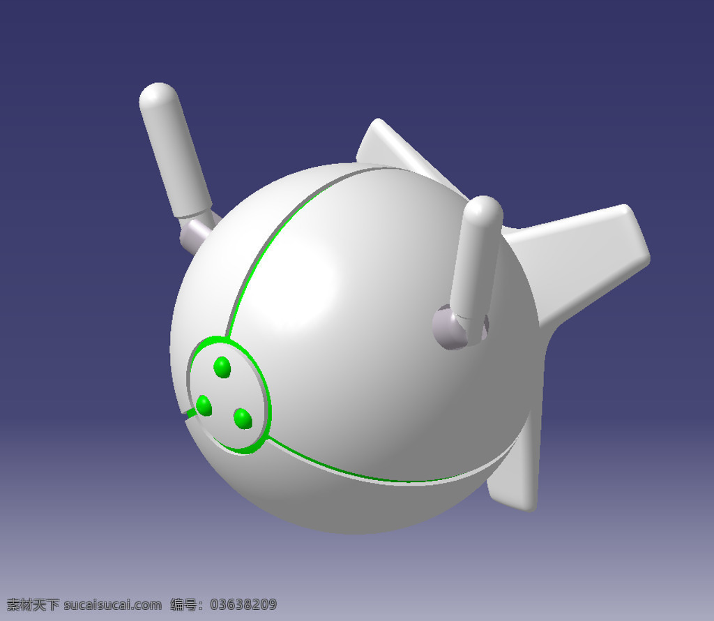 空中 巡逻 套管 controllercasing 3d模型素材 其他3d模型