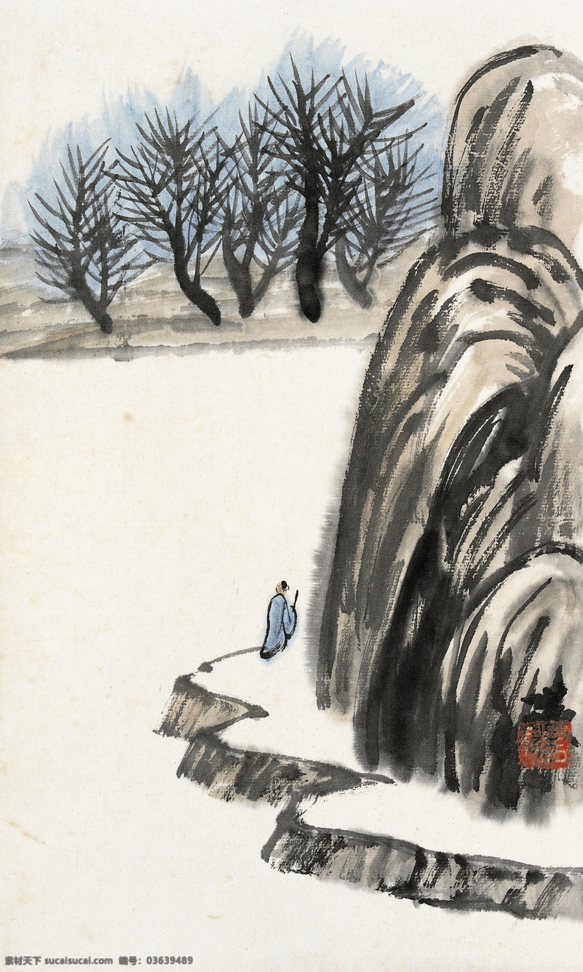 工笔画 国画 花鸟 绘画书法 齐白石 山水 设计图库 独行 齐白石国画 齐璜 水墨画 白石老人 树木 写意 书画 文化艺术 印章 装饰素材 雕刻 图案