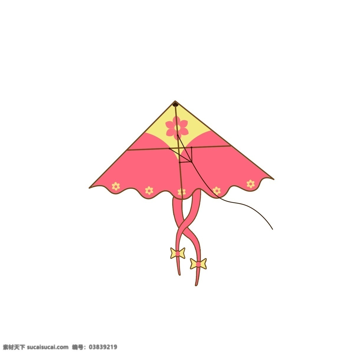 小清 新手 绘 卡通 花朵 风筝 商用 小清新 手绘 卡通风筝 红色风筝 放风筝 花朵风筝