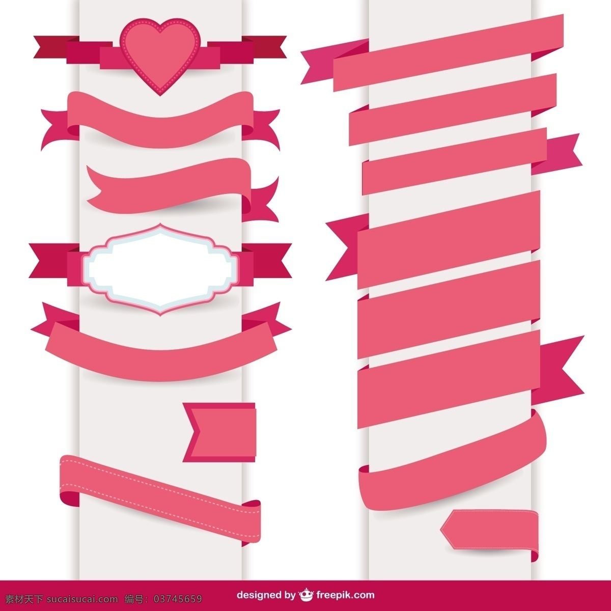 优雅 粉红 丝带 旗帜 年份 标签 模板 营销 粉红色 图形 促销 广告 平面设计 元素 老式标签 旧 白色