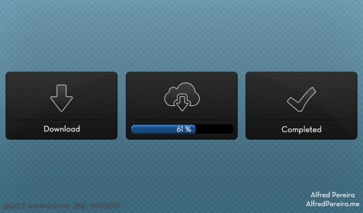分 步骤 效果 图标 黑色 下载状态 按钮 psd格式