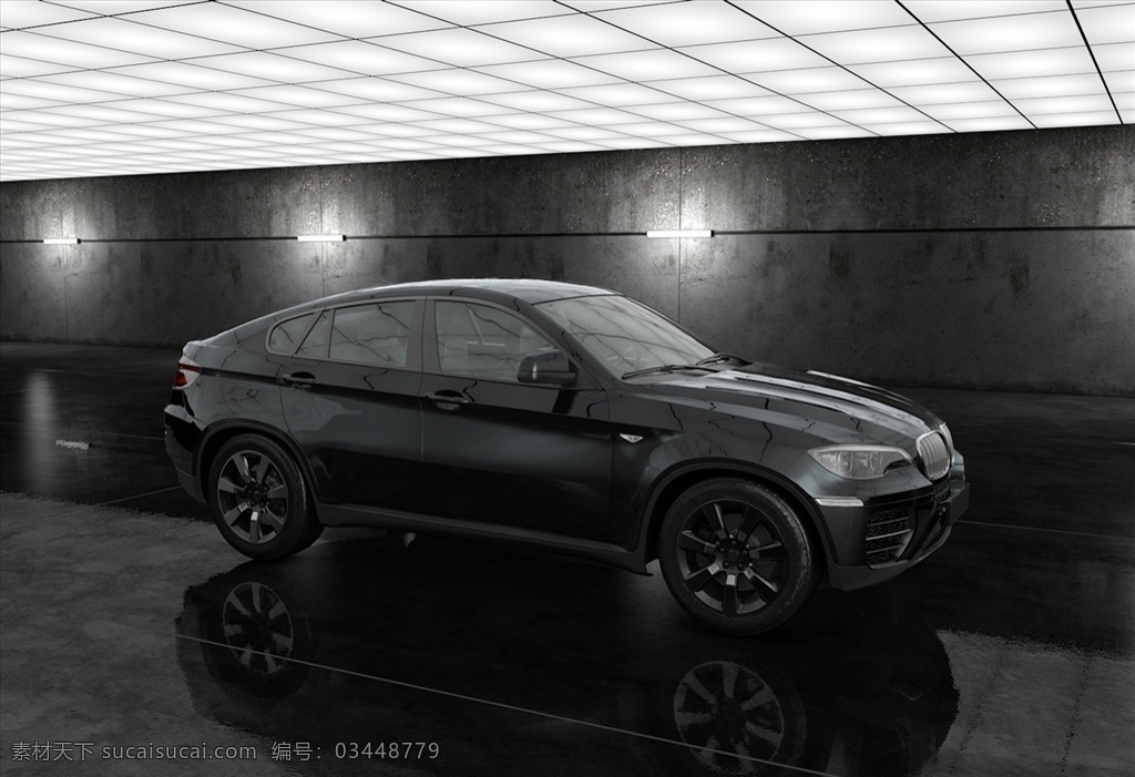 c4d 模型 黑色 紧凑型 suv 标准 渲染器 3d设计 3d作品