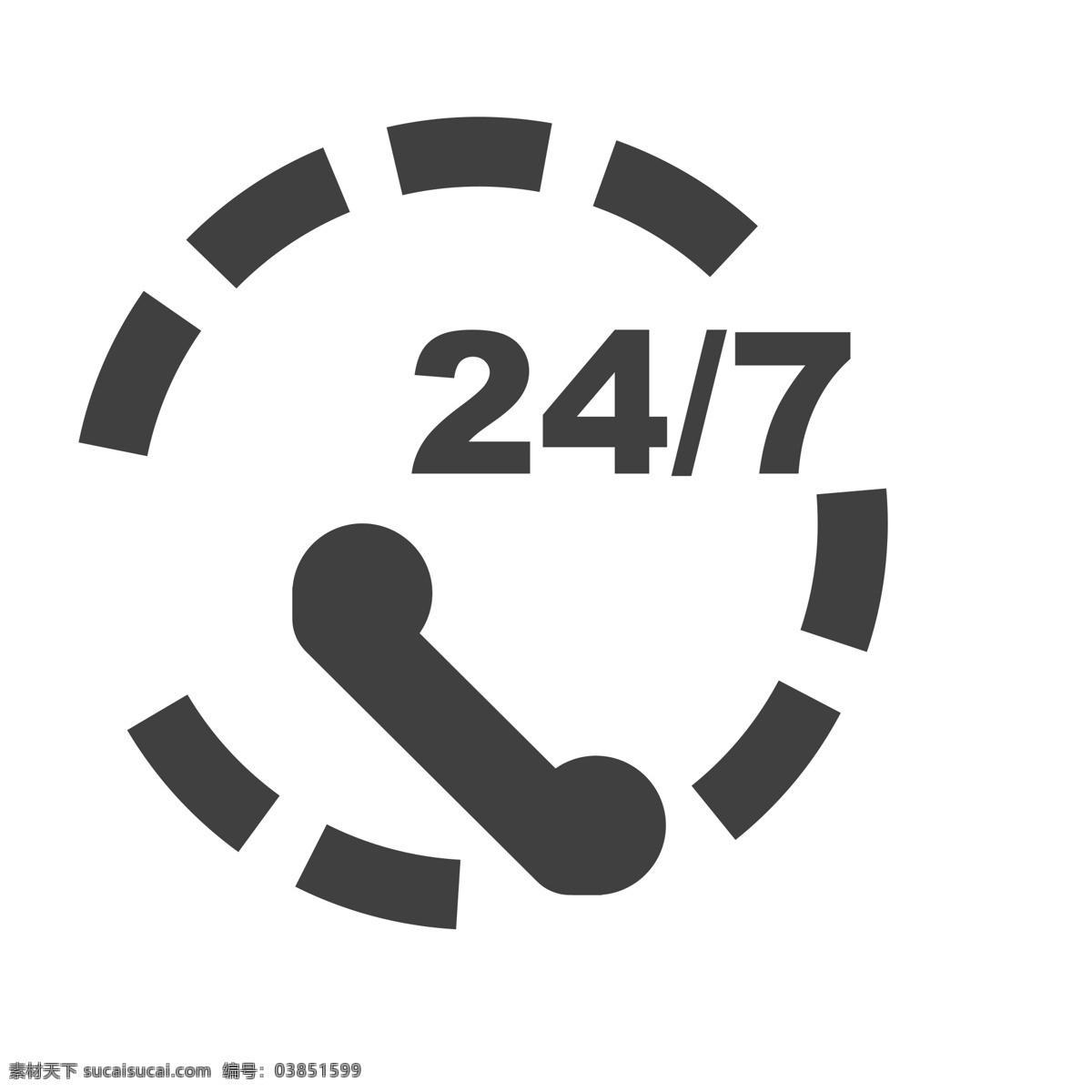 24小时服务 24小电话 扁平化ui ui图标 手机图标 界面ui 网页ui h5图标