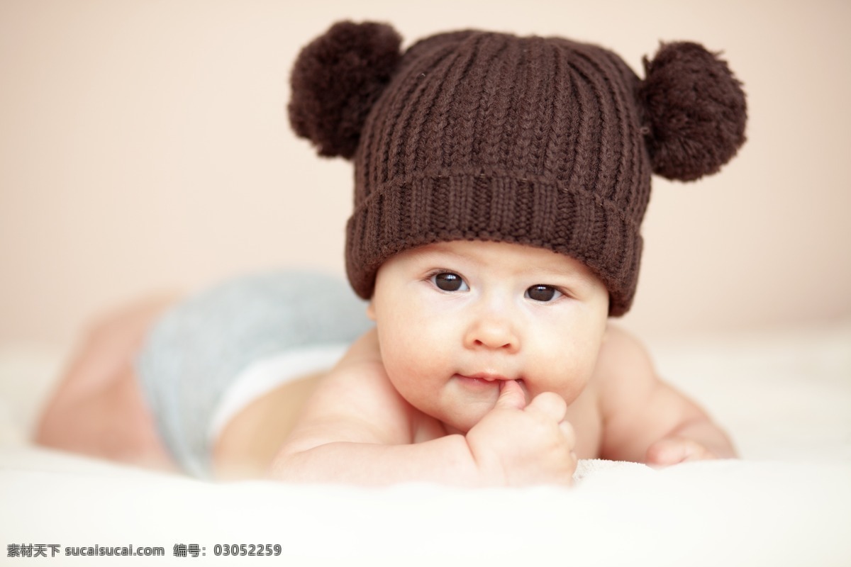 戴 毛线帽 婴儿 小孩 婴儿幼儿 幼儿 外国小孩 儿童图片 人物图片